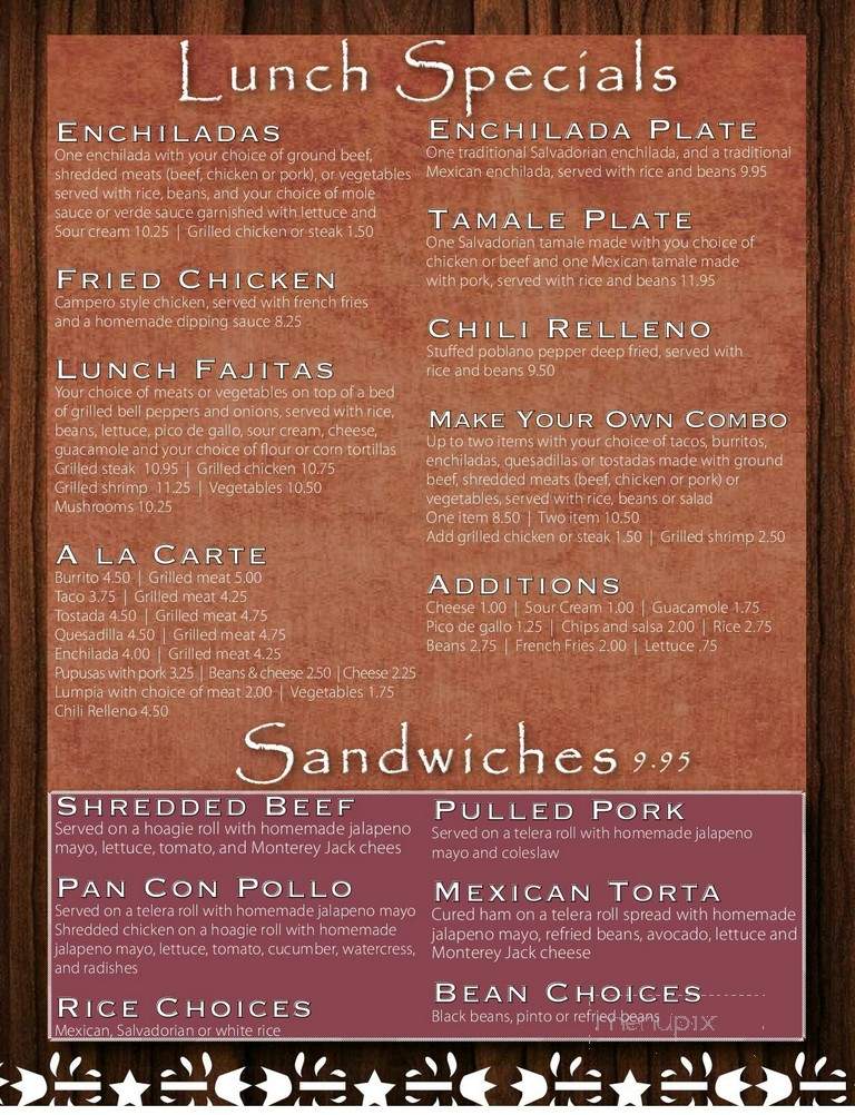 Esperanza - Burlington, VT menu_pic