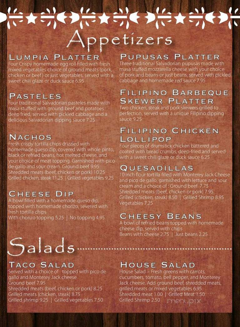 Esperanza - Burlington, VT menu_pic