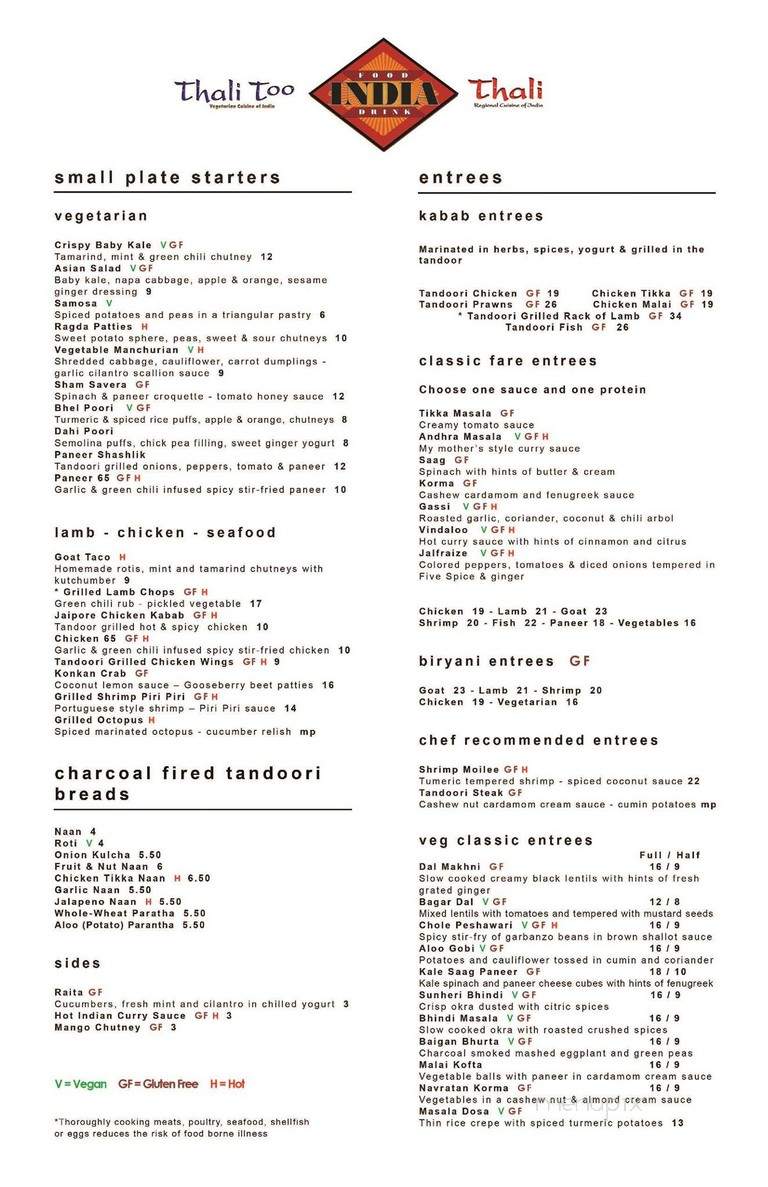 INDIA - West Hartford, CT menu_pic