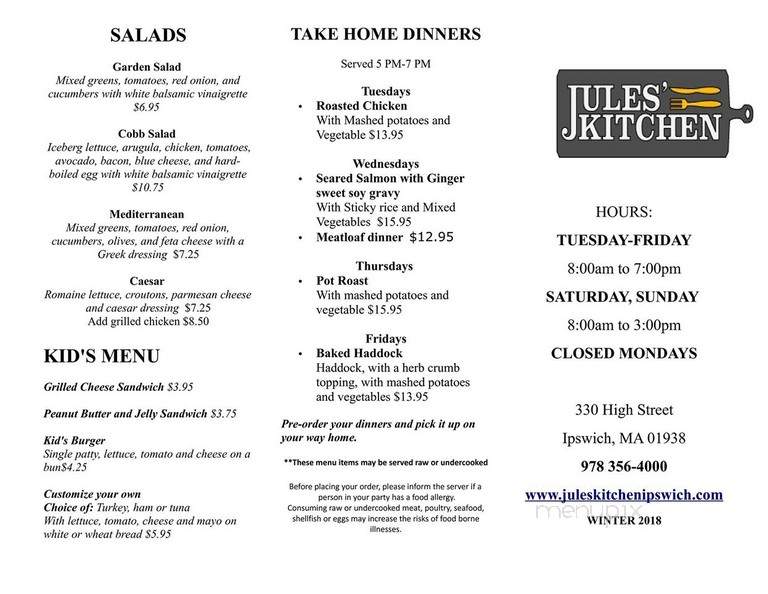 Jules' Kitchen - Ipswich, MA