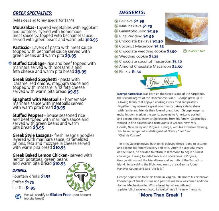 More than Greek - Mechanicsville, VA menu_pic