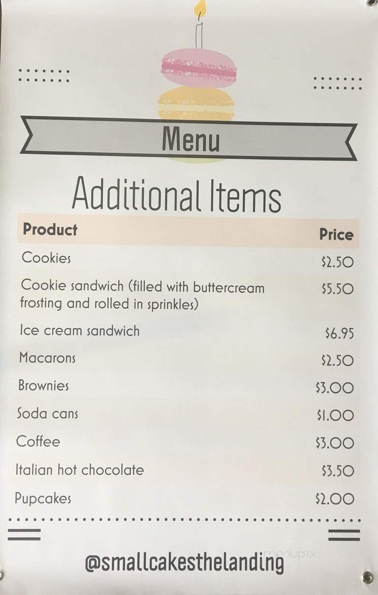 Smallcakes Issaquah - Issaquah, WA menu_pic