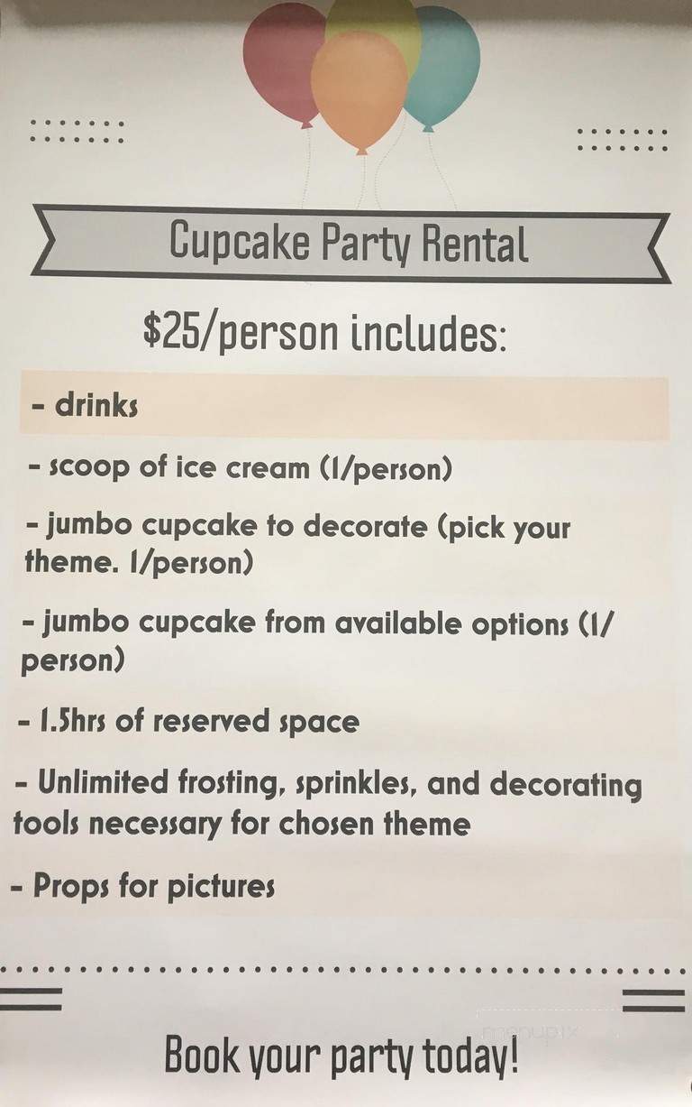 Smallcakes Issaquah - Issaquah, WA menu_pic