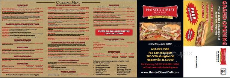 Halsted Street Deli & Begal - Naperville, IL menu_pic