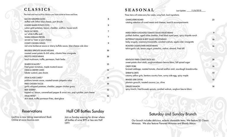 LouVino - Fishers, IN menu_pic