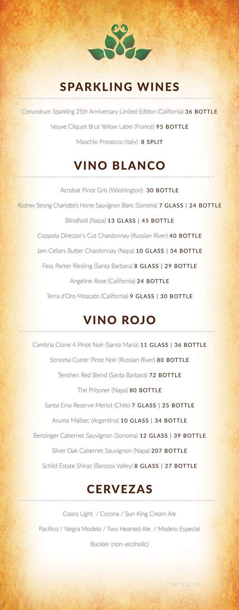Los Arroyos - Carmel, IN menu_pic