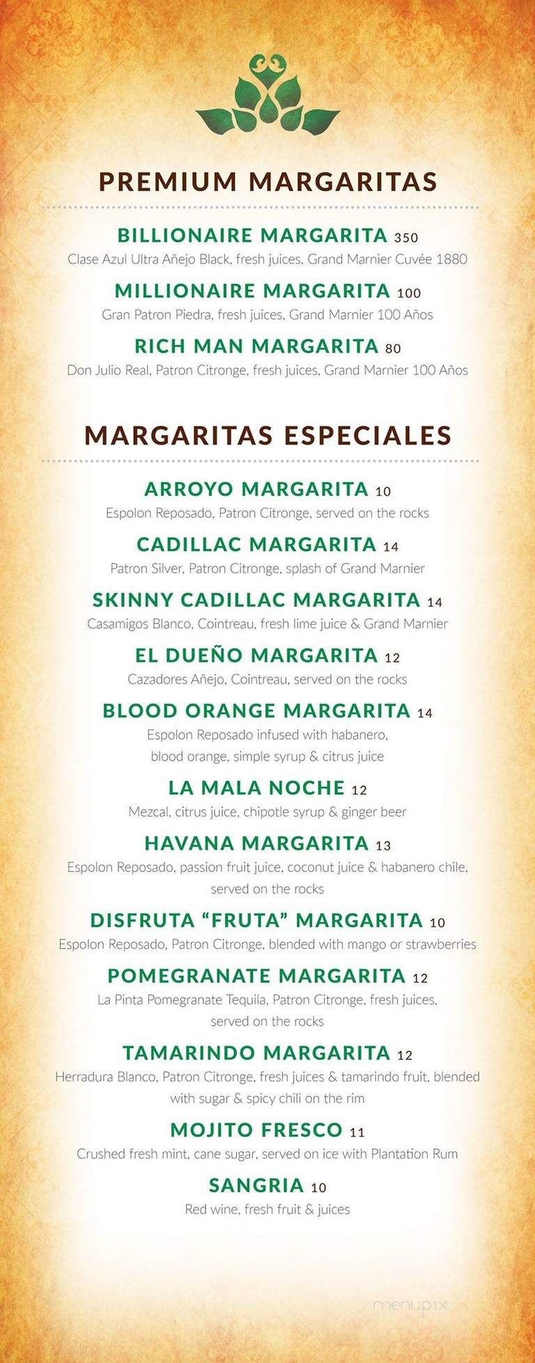 Los Arroyos - Carmel, IN menu_pic