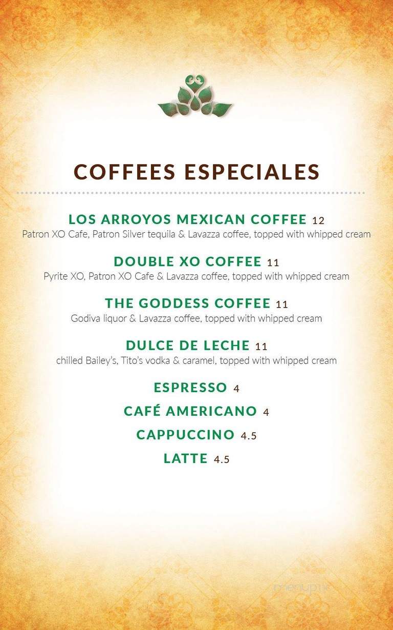 Los Arroyos - Carmel, IN menu_pic