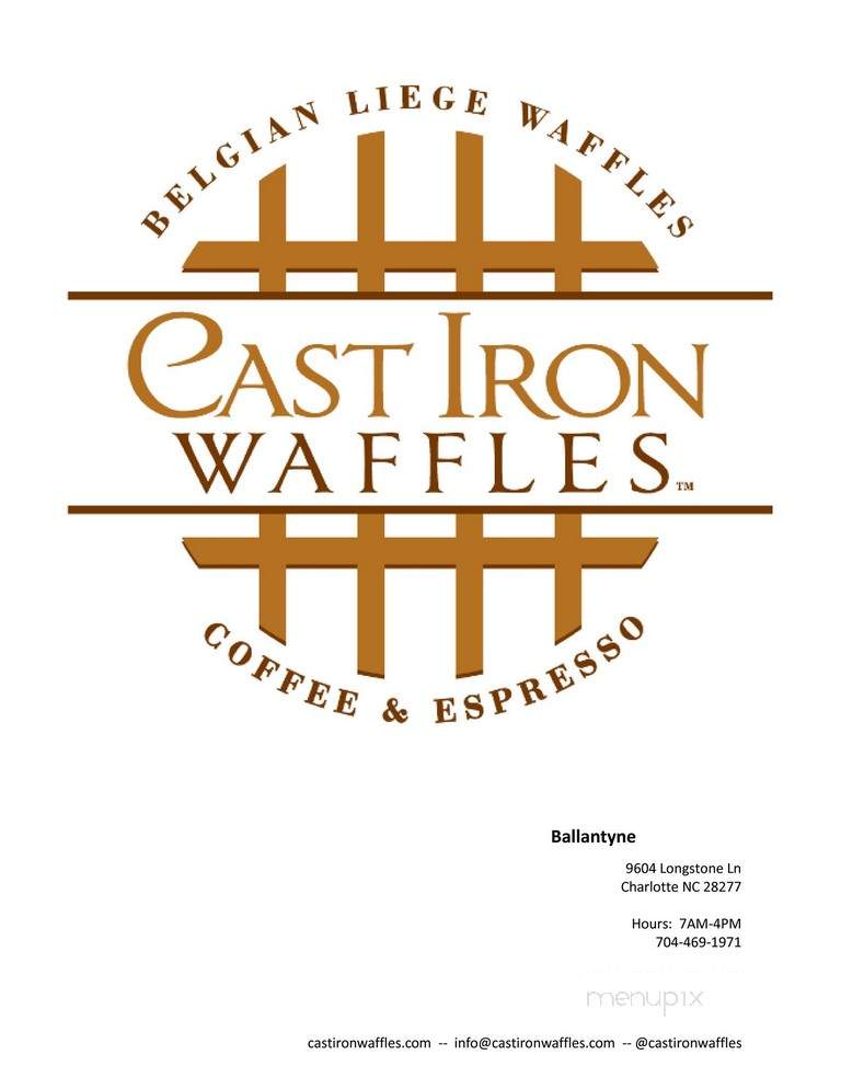 Cast Iron Waffles - Huntersville, NC