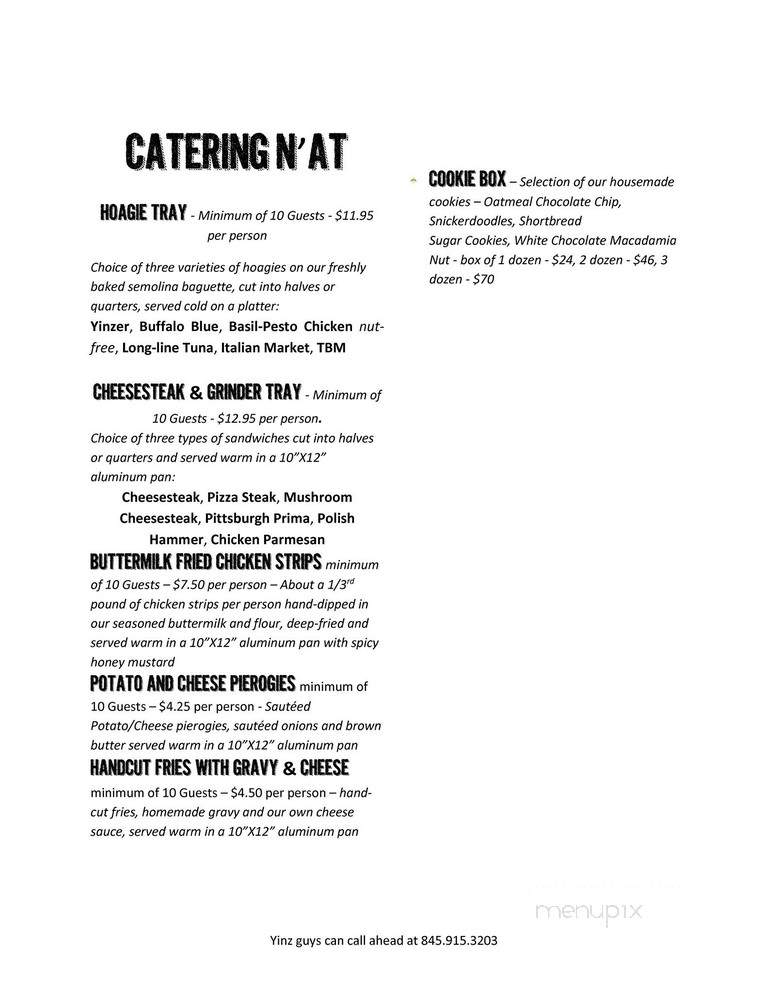 Keystone Hoagies - Tuxedo Park, NY menu_pic