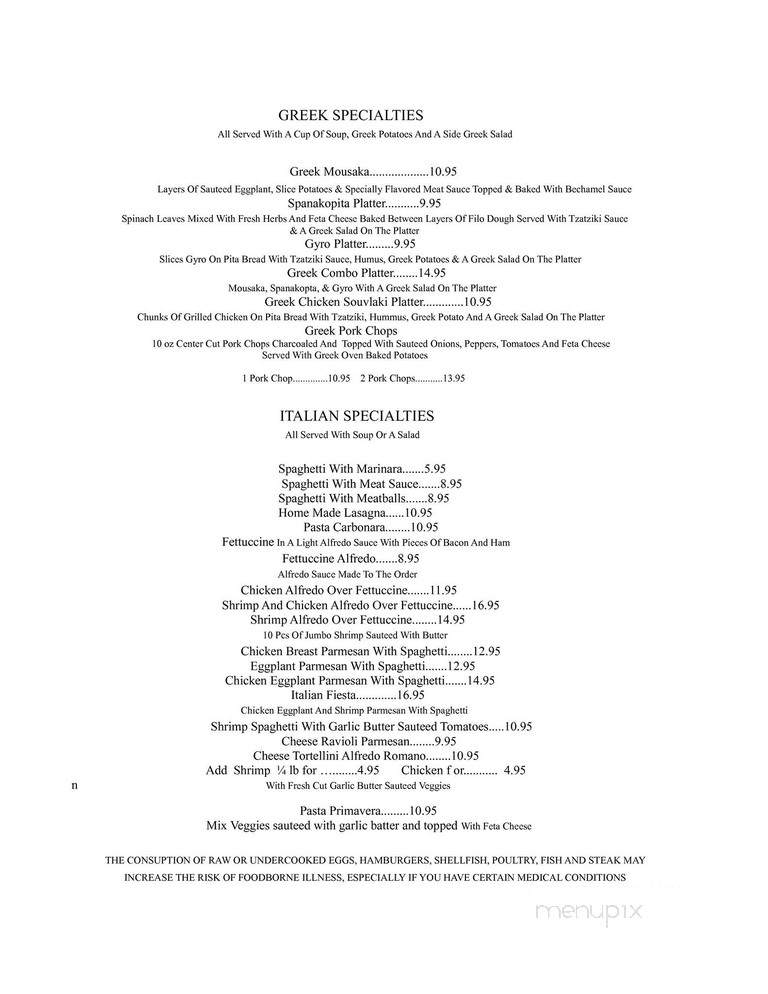 Barnesville Cafe - Barnesville, GA menu_pic