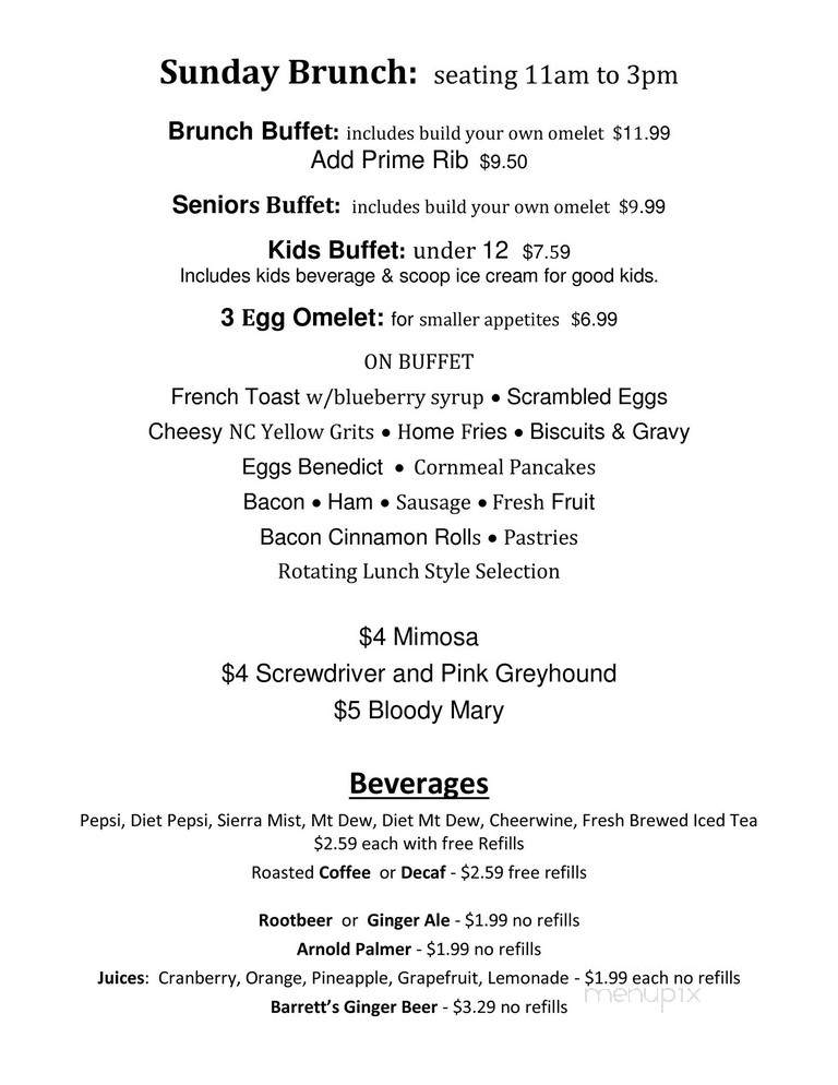 Food Factory Craft Diner - Hickory, NC menu_pic