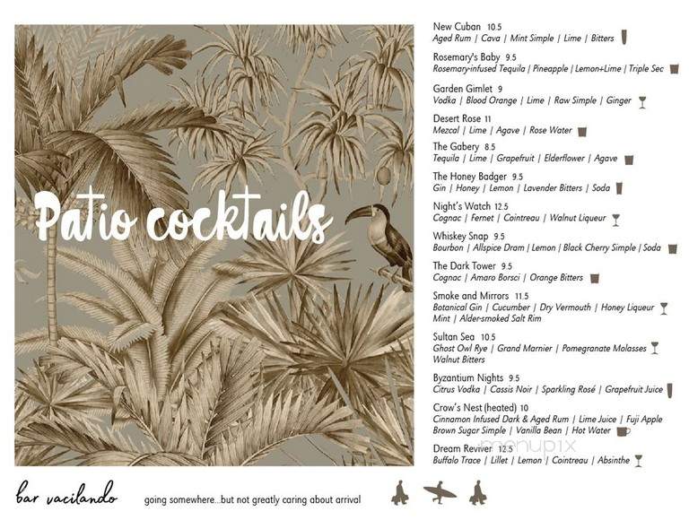 Bar Vacilando - Seattle, WA menu_pic