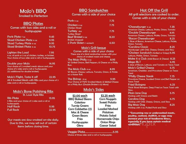 Mojos BBQ & Grill - Fulton, MO