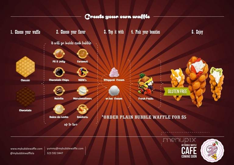 My Bubble Waffle - Los Angeles, CA menu_pic