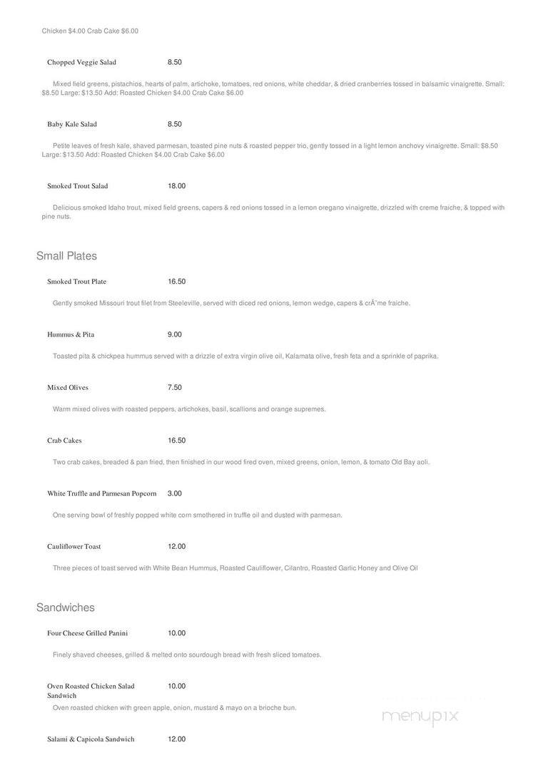 Scarlett's Wine Bar - Saint Louis, MO menu_pic