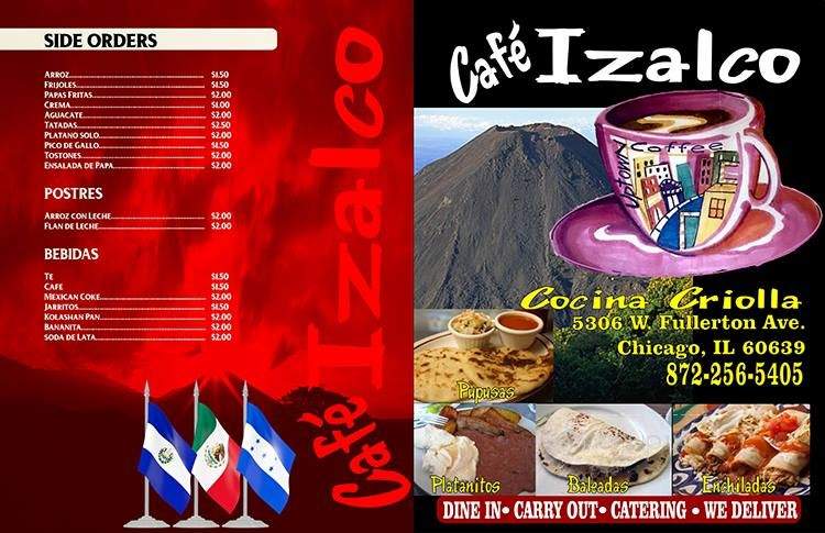 Cafe Izalco - Chicago, IL menu_pic