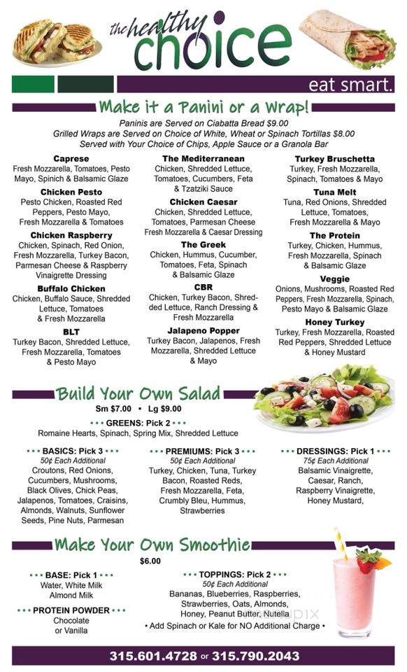 Healthy Choice - New York, NY menu_pic