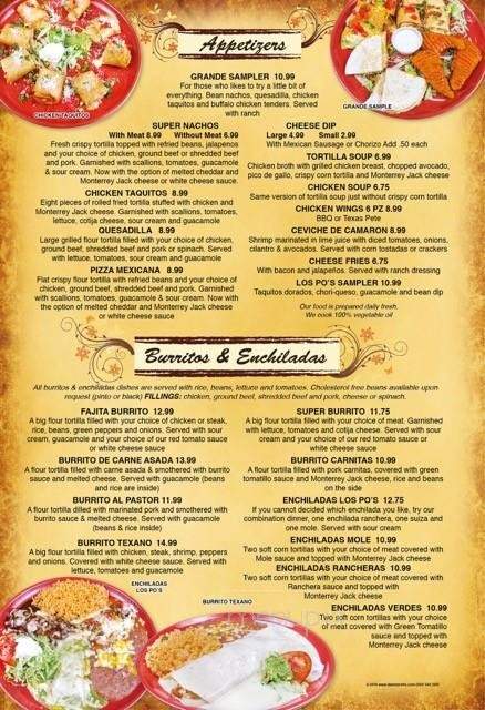 Los Po's - Holly Springs, NC menu_pic