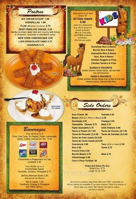 Los Po's - Holly Springs, NC menu_pic