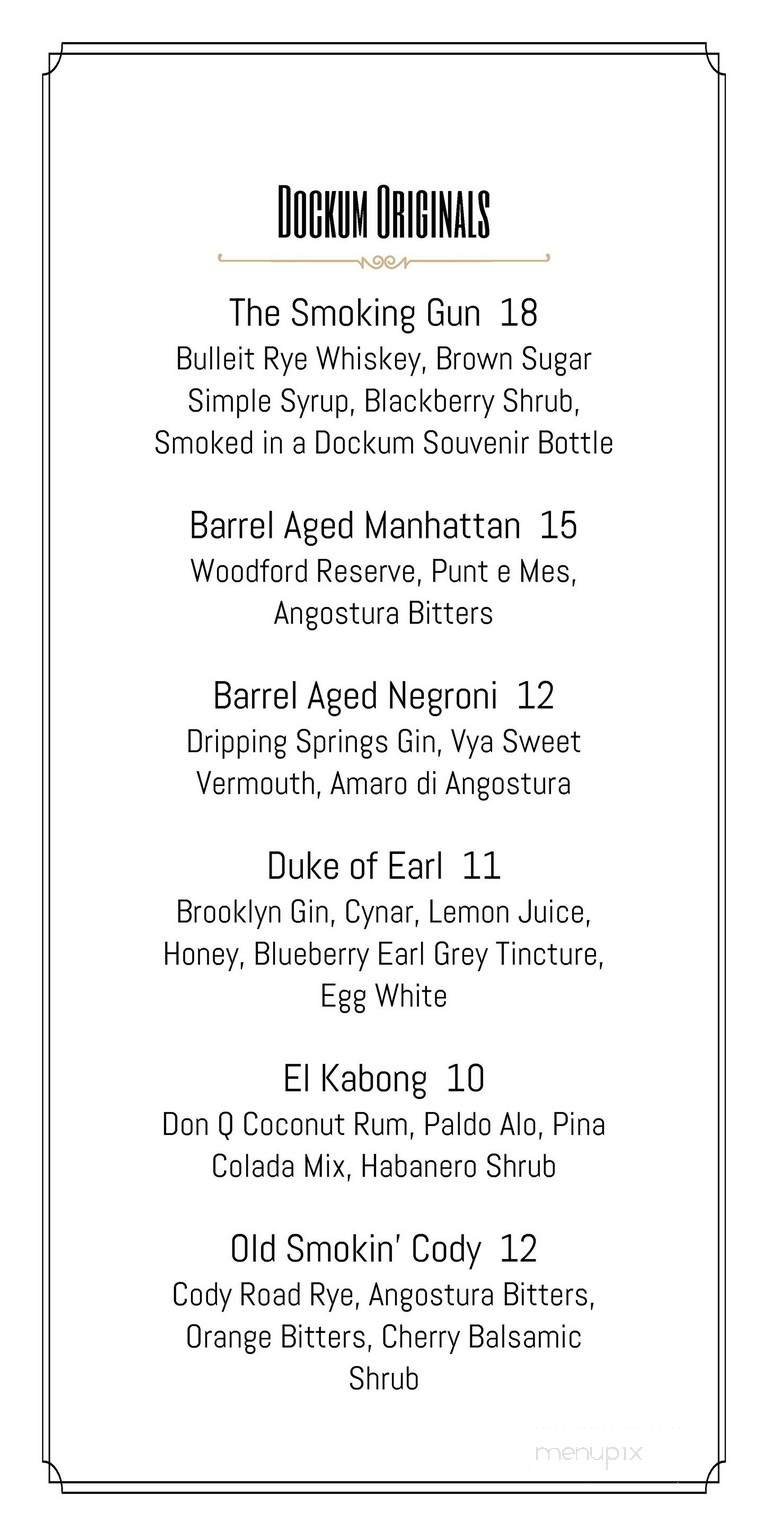 Dockum - Wichita, KS menu_pic