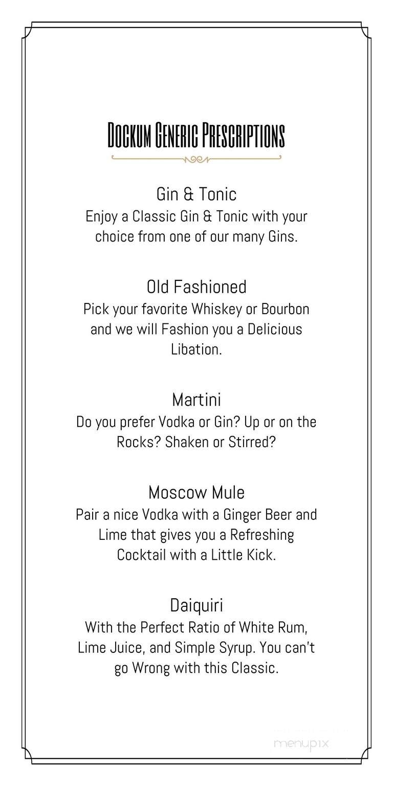 Dockum - Wichita, KS menu_pic