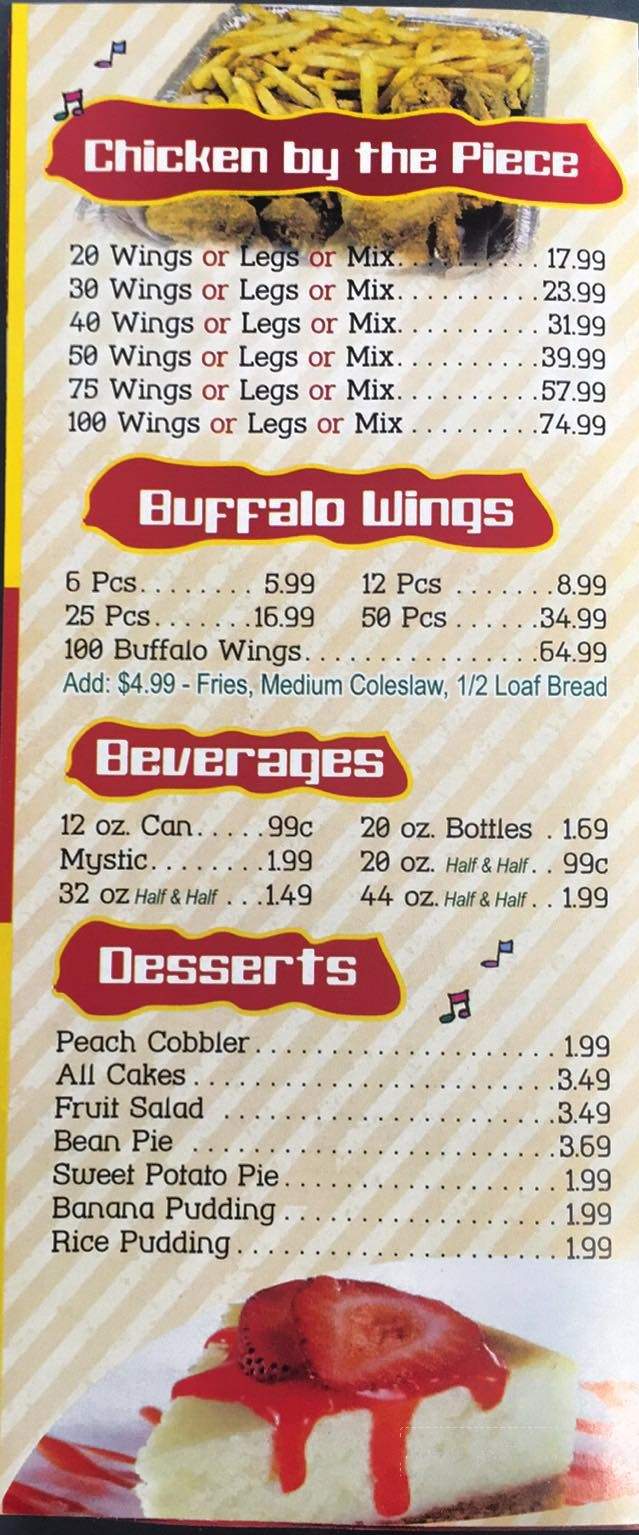 Hip Hop Fish & Chicken - Baltimore, MD menu_pic