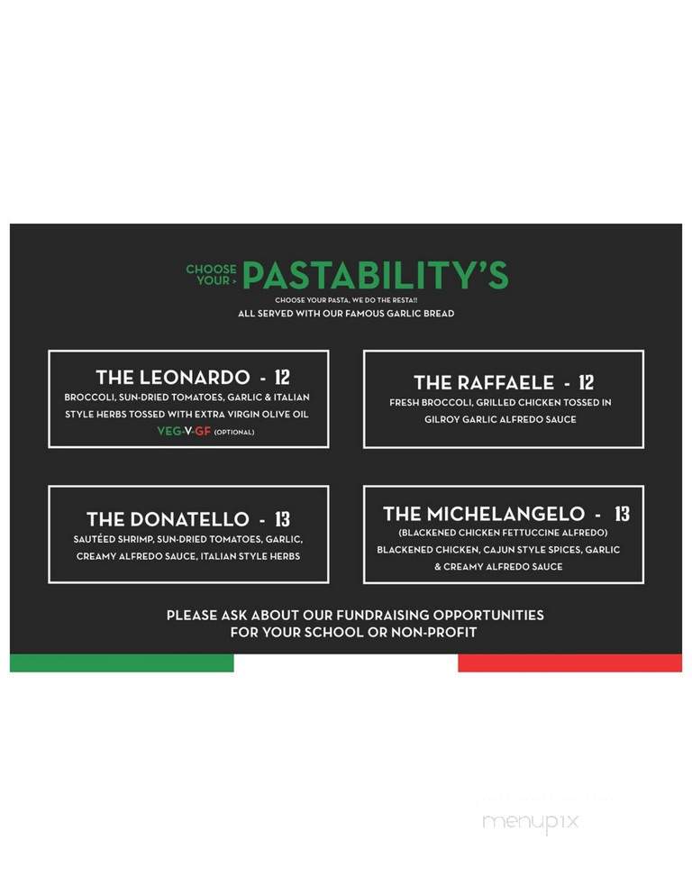 Pastability's - Salinas, CA menu_pic
