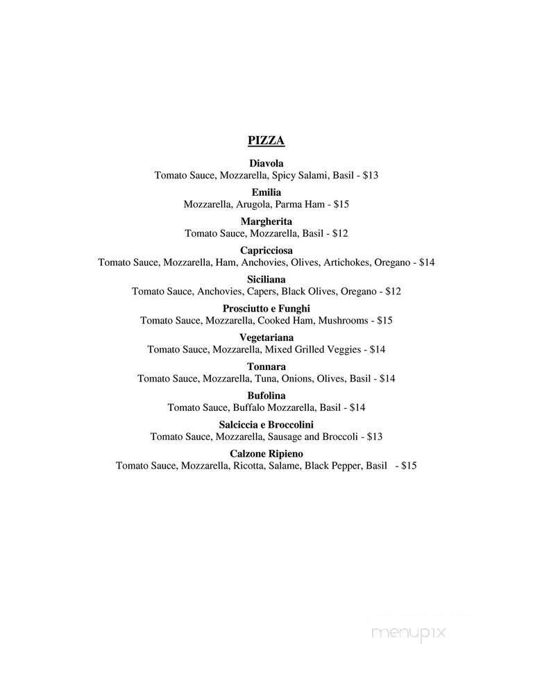 Caffe' Italia - Los Angeles, CA menu_pic