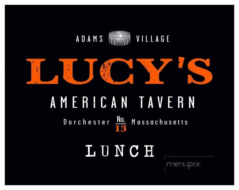 Lucy's American Tavern - Dorchester Center, MA menu_pic