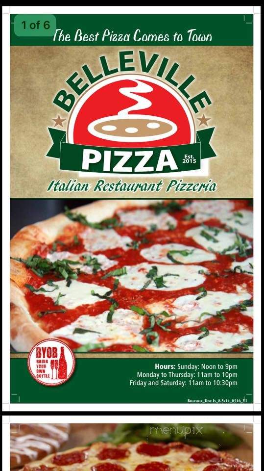 Belleville Pizza - Belleville, NJ menu_pic