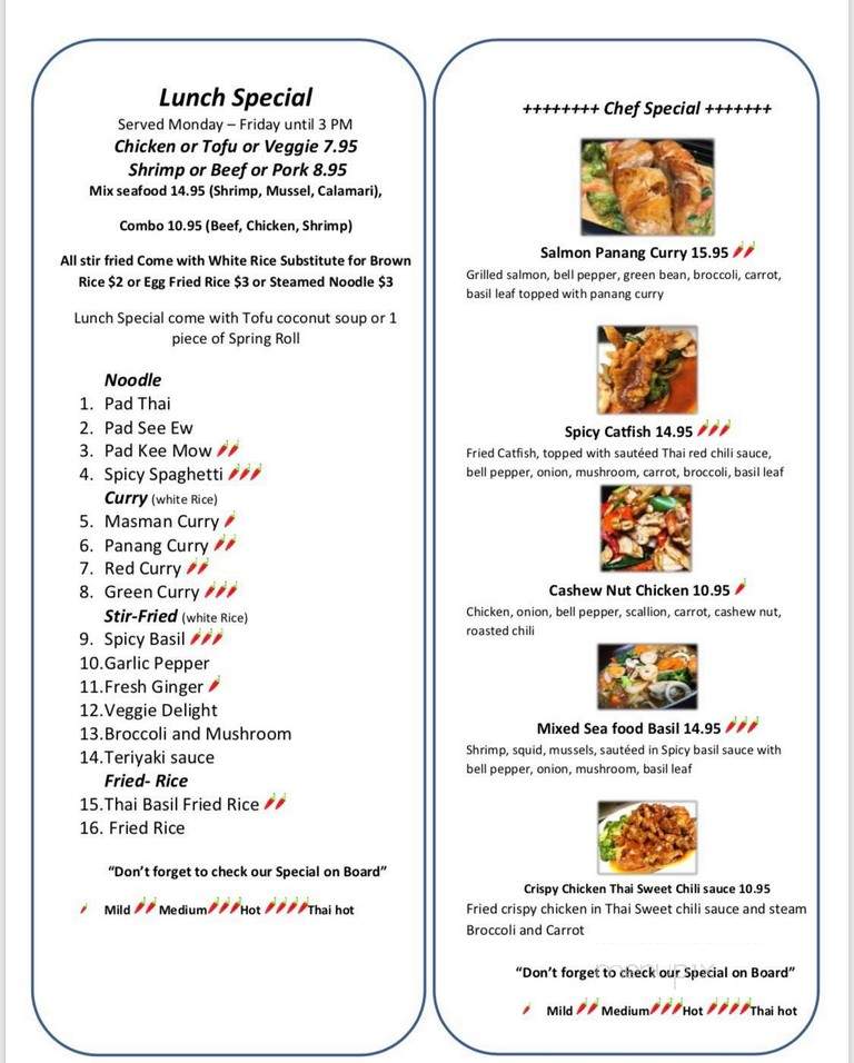 Thai in the Box Restaurant - Conyers, GA menu_pic