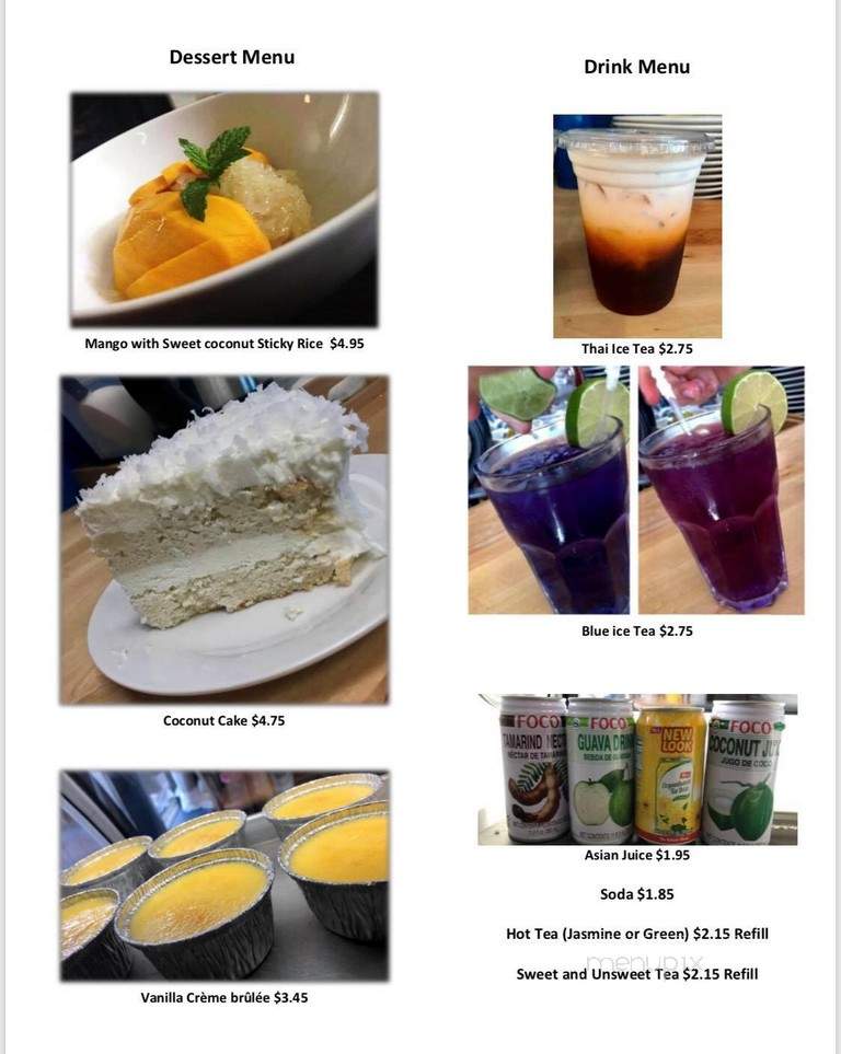Thai in the Box Restaurant - Conyers, GA menu_pic