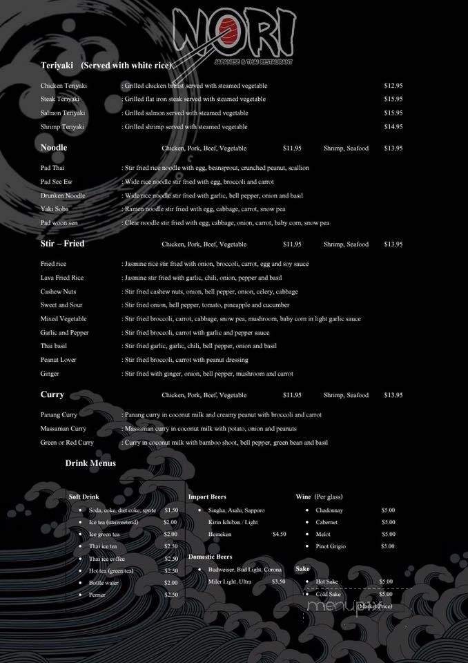 Nori Sushi & Thai - Sarasota, FL menu_pic