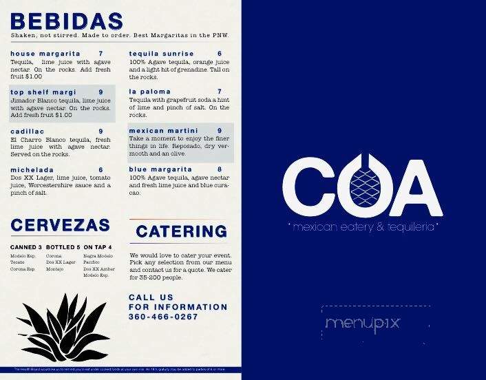 Coa Mexican Eatery - La Conner, WA