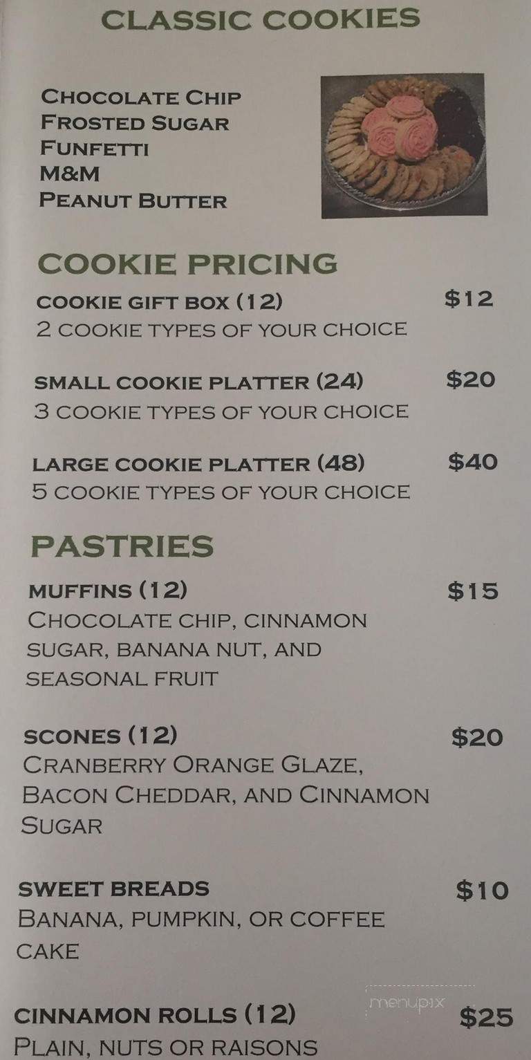 Vintage Bakery - Blythewood, SC menu_pic