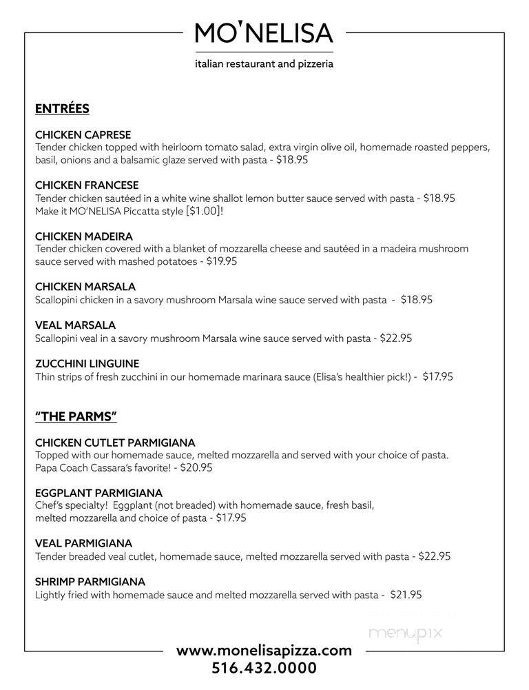 MO'NELISA - Point Lookout, NY menu_pic