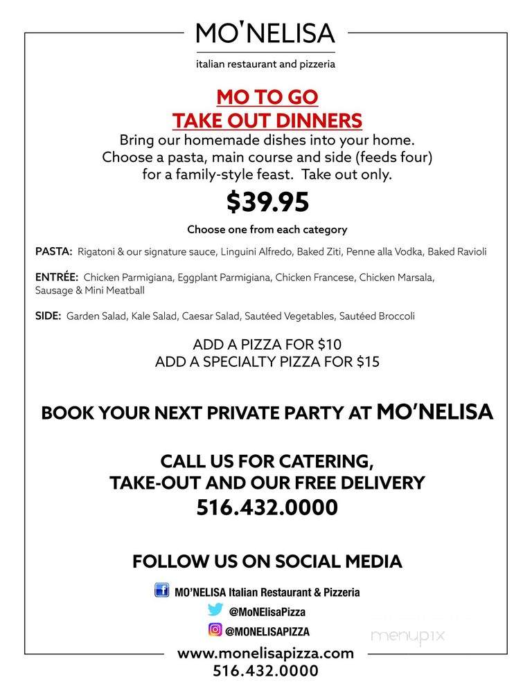 MO'NELISA - Point Lookout, NY menu_pic