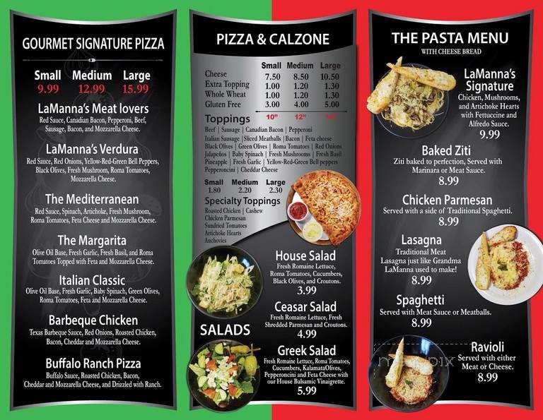 LaManna Pizza - Allen, TX menu_pic