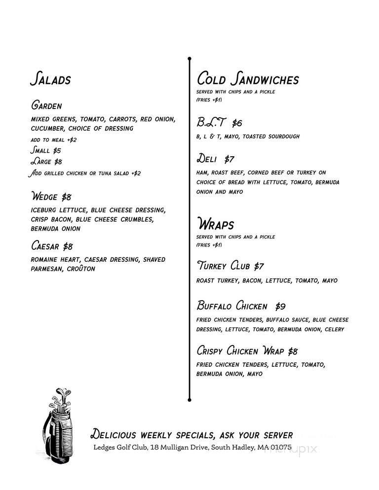 Valley View Grille - South Hadley, MA menu_pic