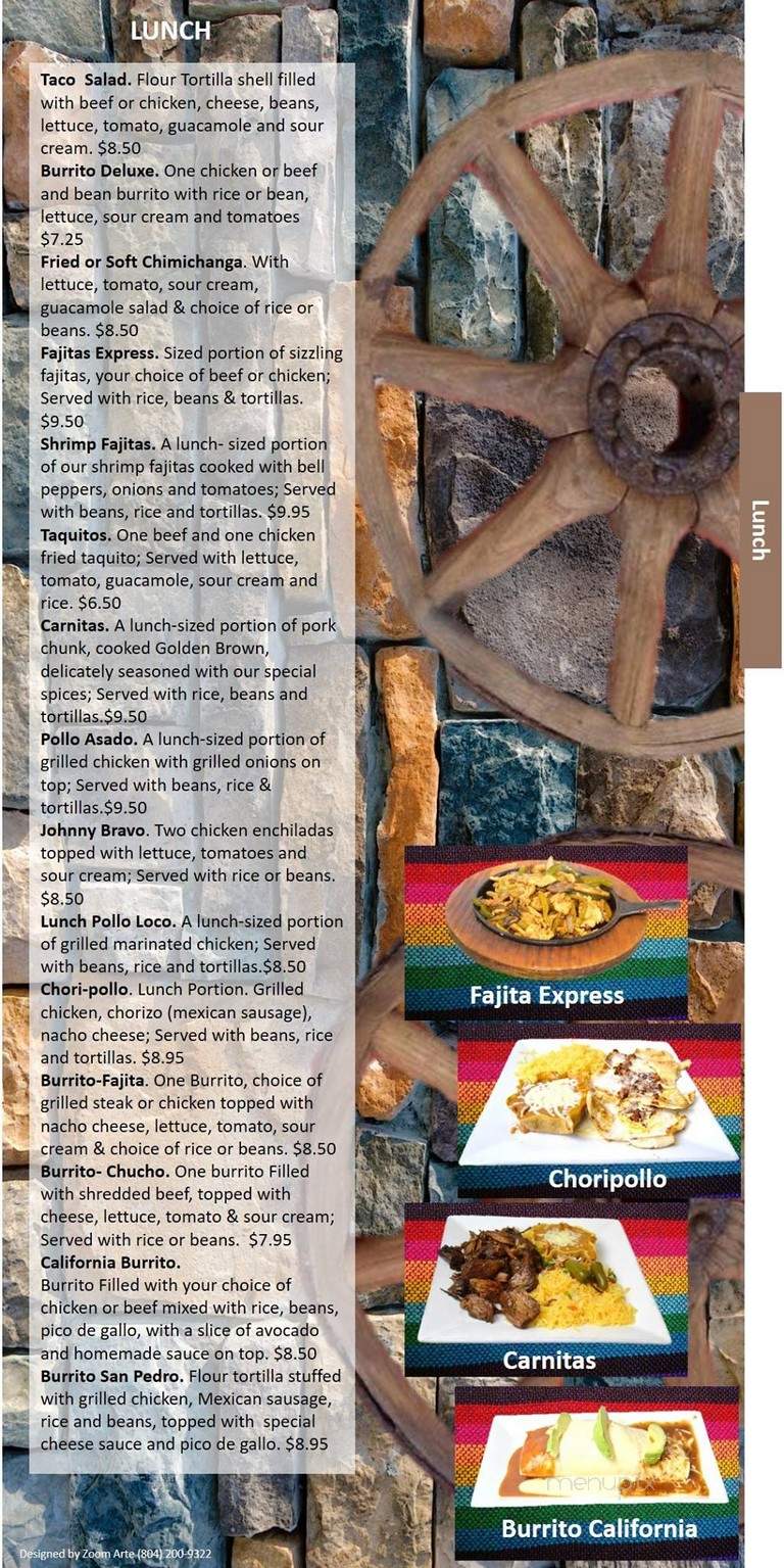 Amigos Authentic Family Restaurant - Richmond, VA menu_pic