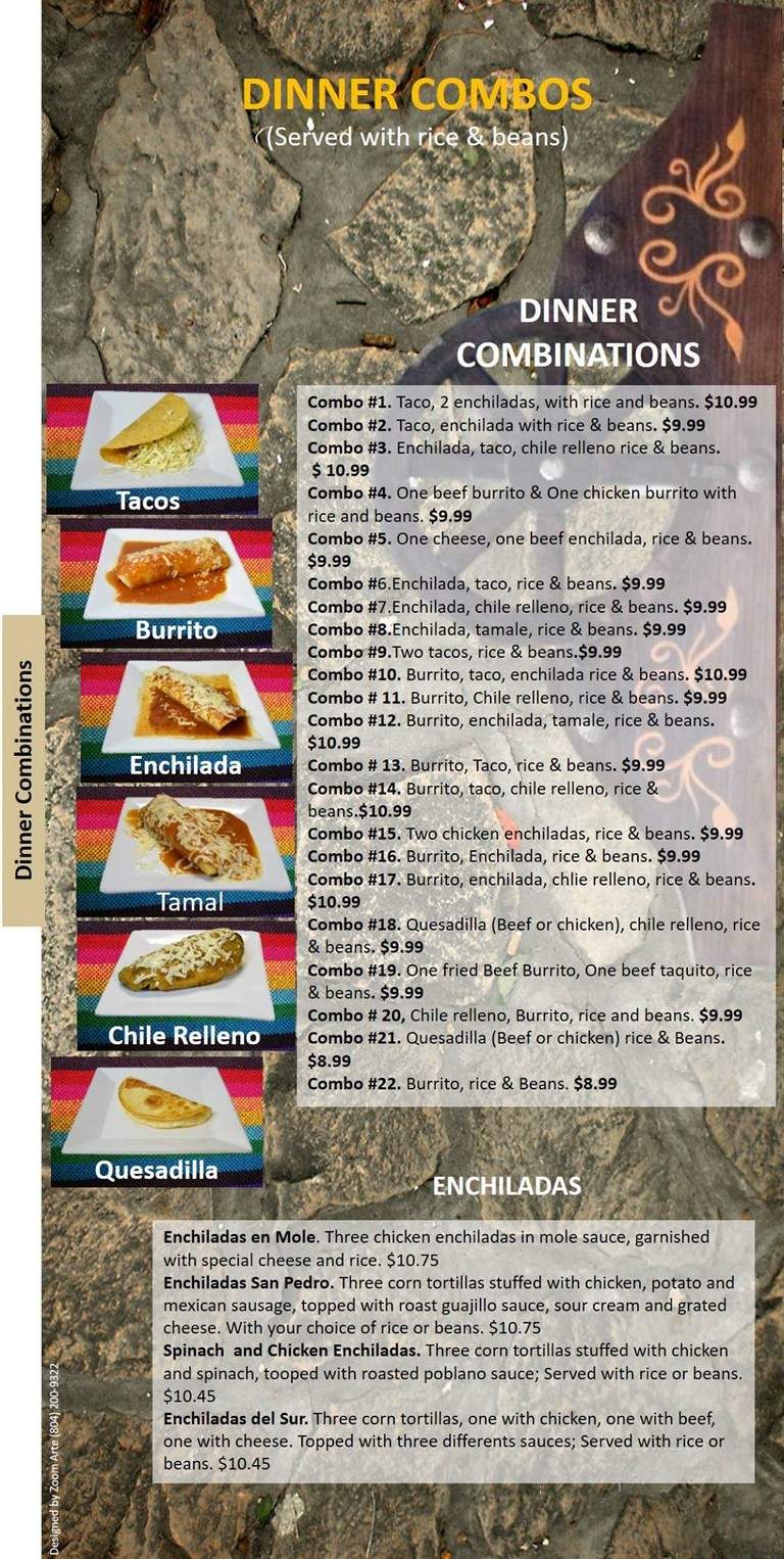 Amigos Authentic Family Restaurant - Richmond, VA menu_pic