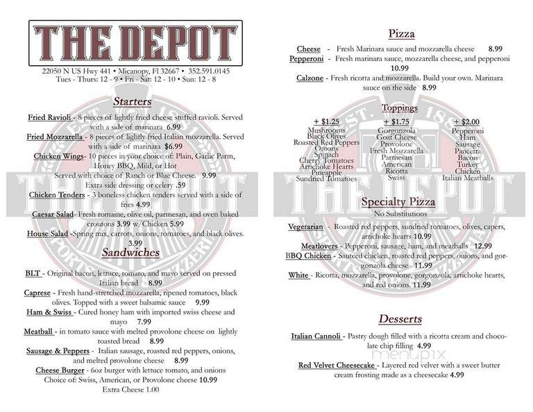 The Depot - Micanopy, FL