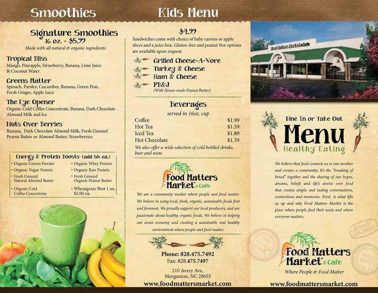 Food Matters Market & Cafe - Morganton, NC menu_pic