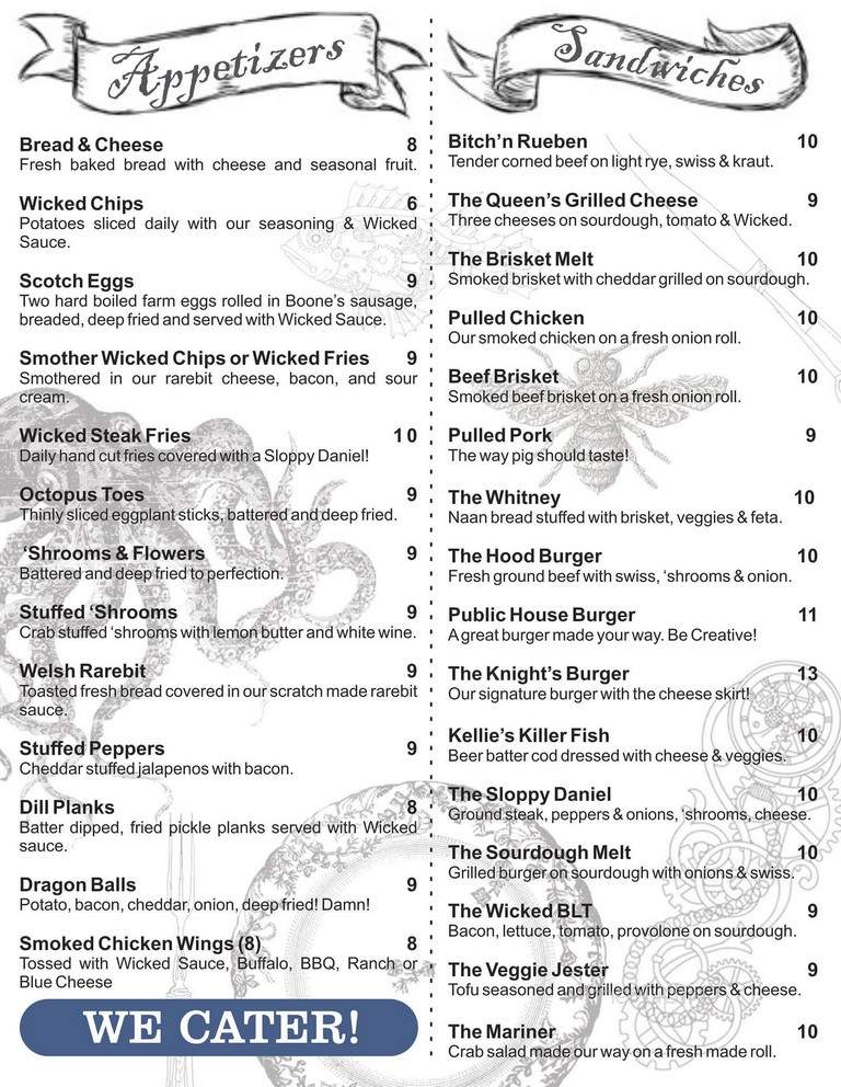 The Wicked Eyed Woman - Elizabethtown, KY menu_pic