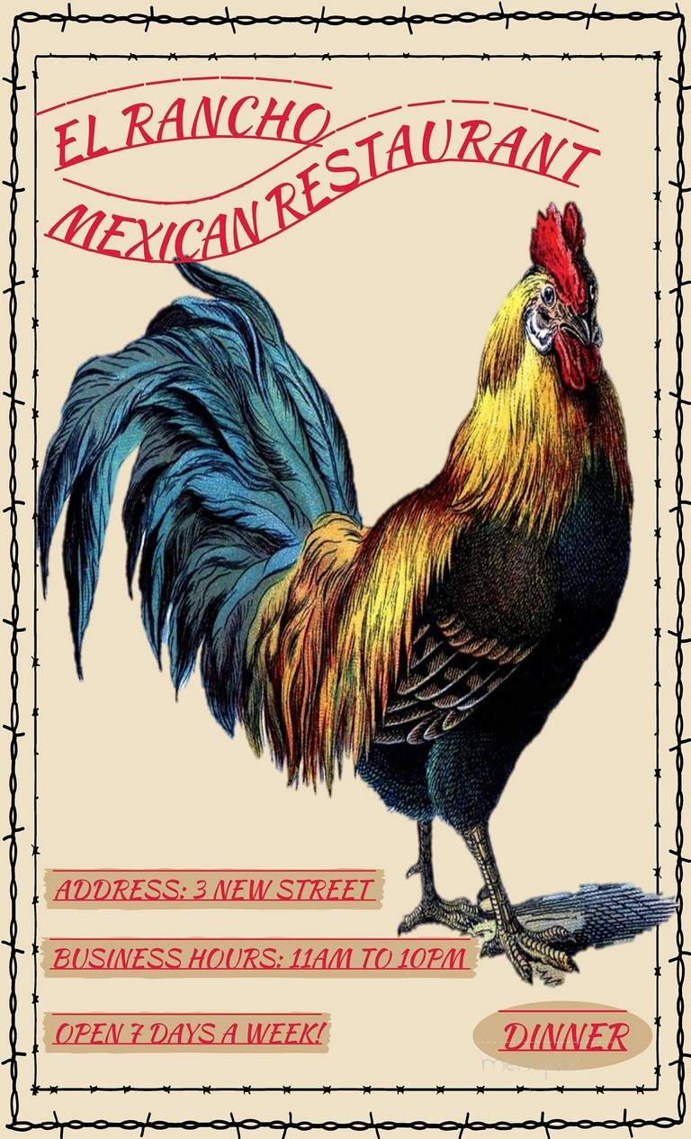 El Rancho - Goshen, NY menu_pic