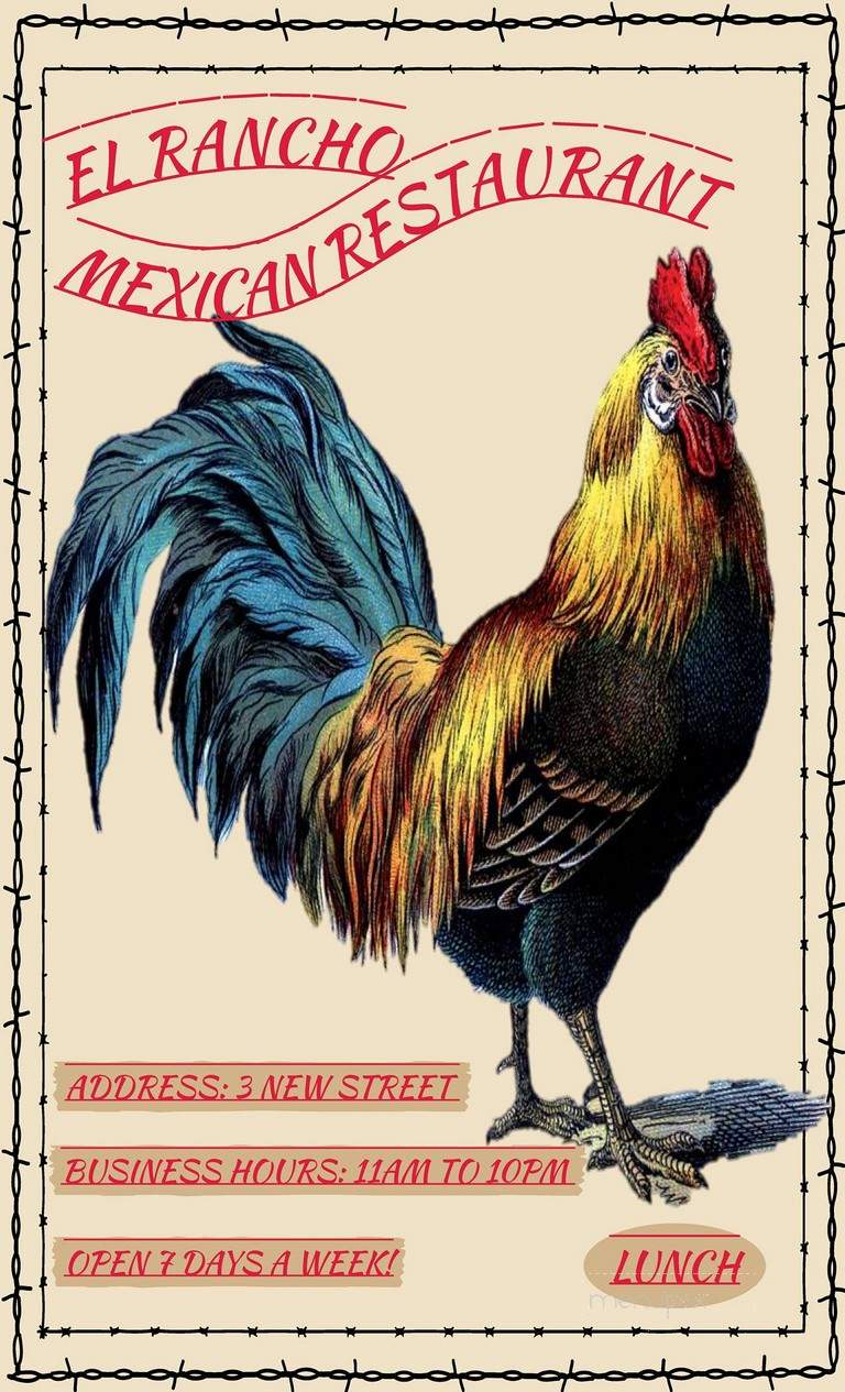 El Rancho - Goshen, NY menu_pic