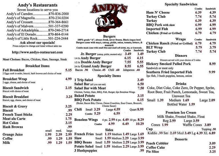 Andy's Hamburgers - Magnolia, AR