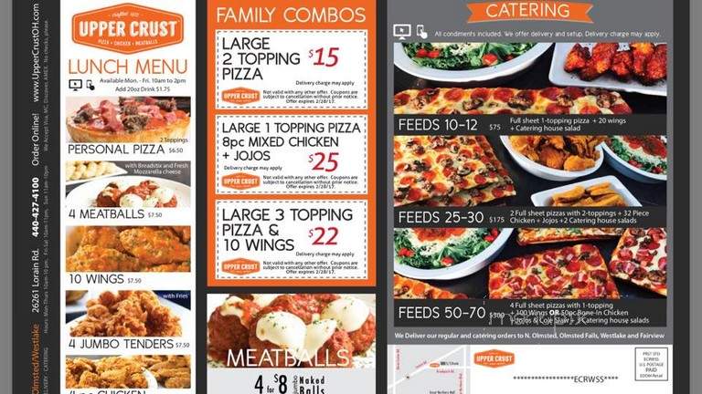 Upper Crust Pizza - North Olmsted, OH menu_pic