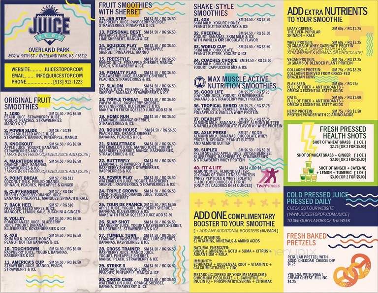 Juice Stop - Kansas City, MO menu_pic